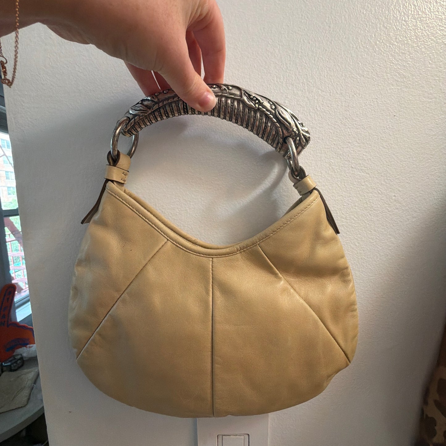 Yves Saint Laurent Vintage tan leather Mombasa bag - TUV #325678