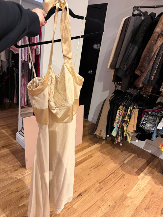 Champagne gown size 12 - SKU tuv #93