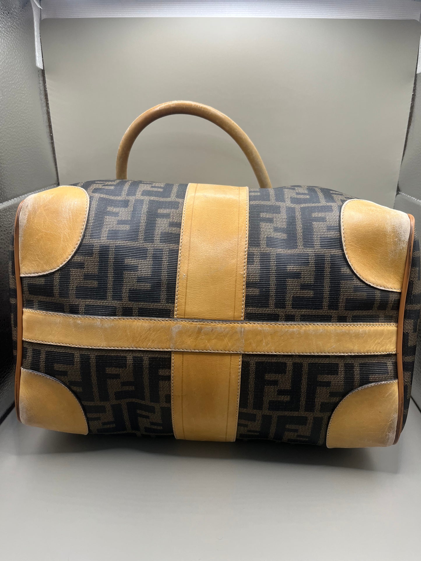 Vintage Fendi Zucca Boston Bag