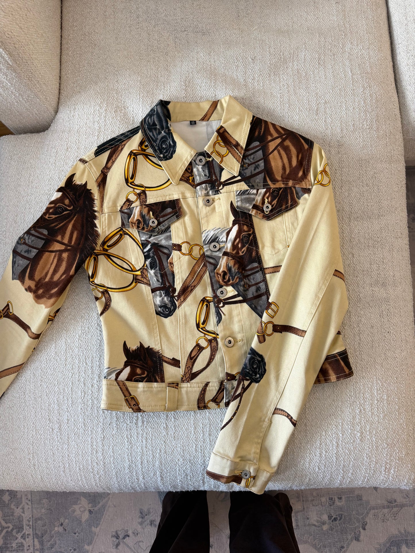 Dolce & Gabbana Equestrian Denim Jacket size Small - sku tuv #9