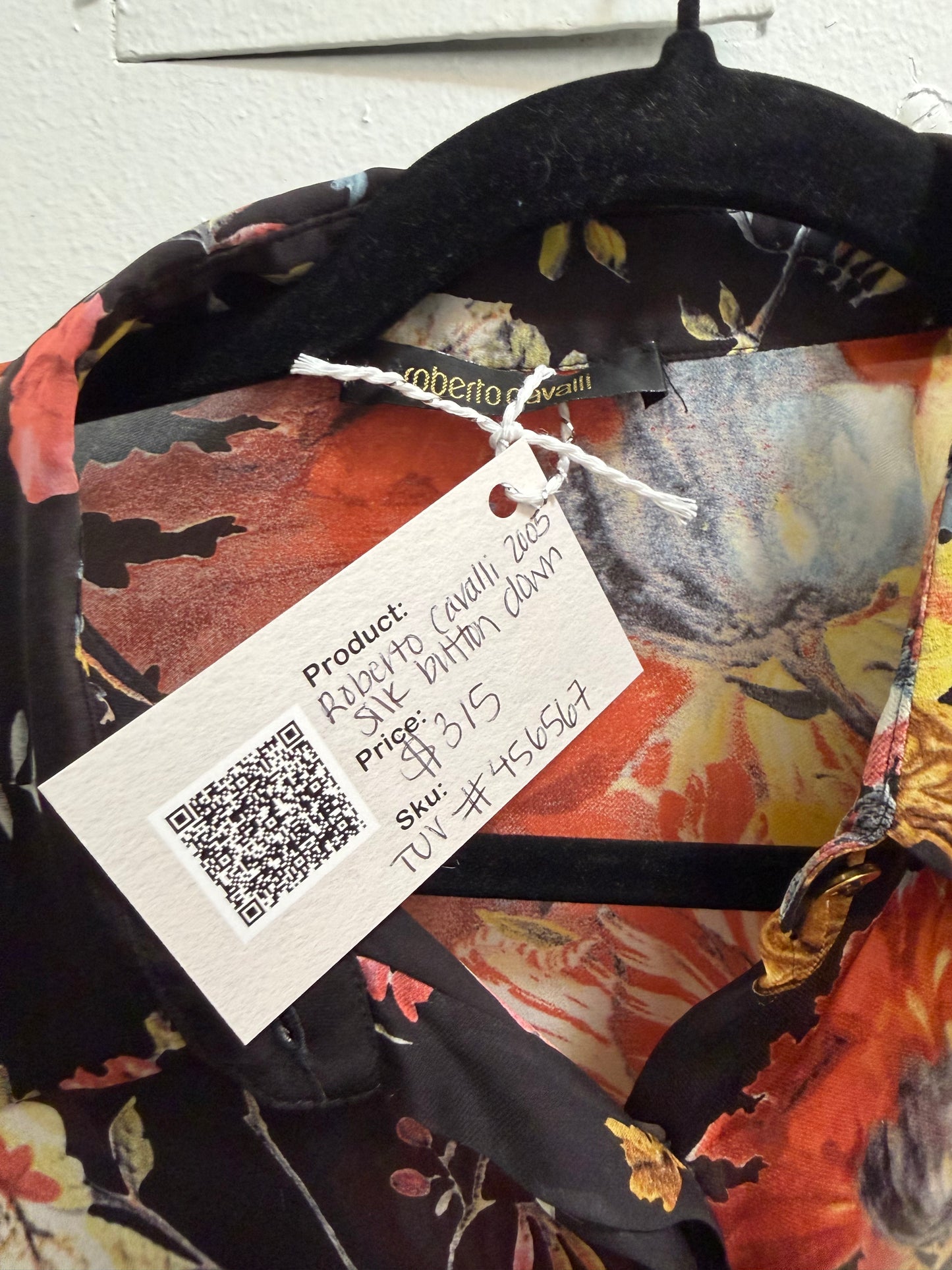 Roberto Cavalli 2005 silk button down - TUV #456567
