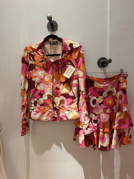 Dolce & Gabbana flower power jacket and skirt set TUV #256743