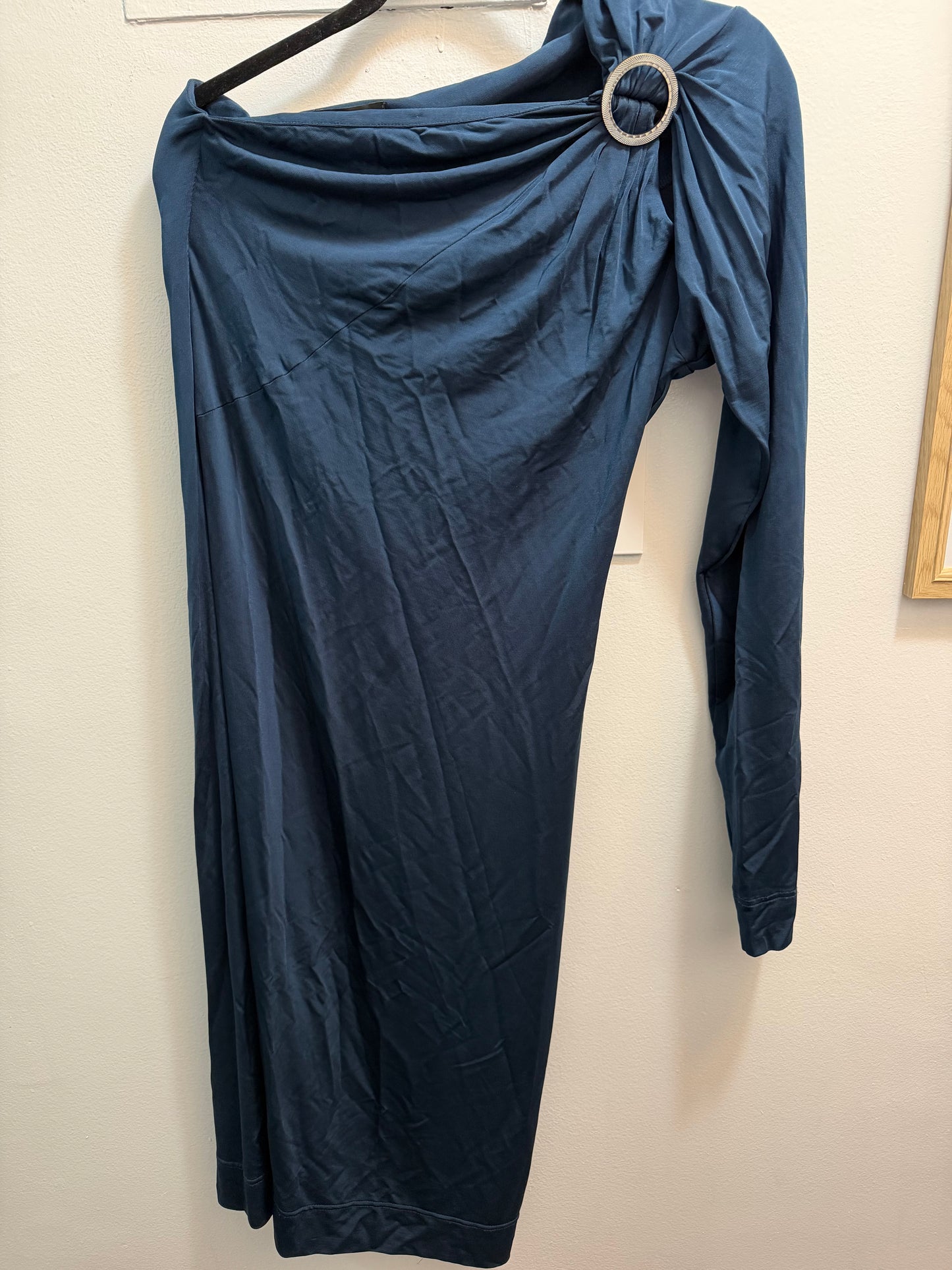 Just Cavalli Navy one shoulder dress