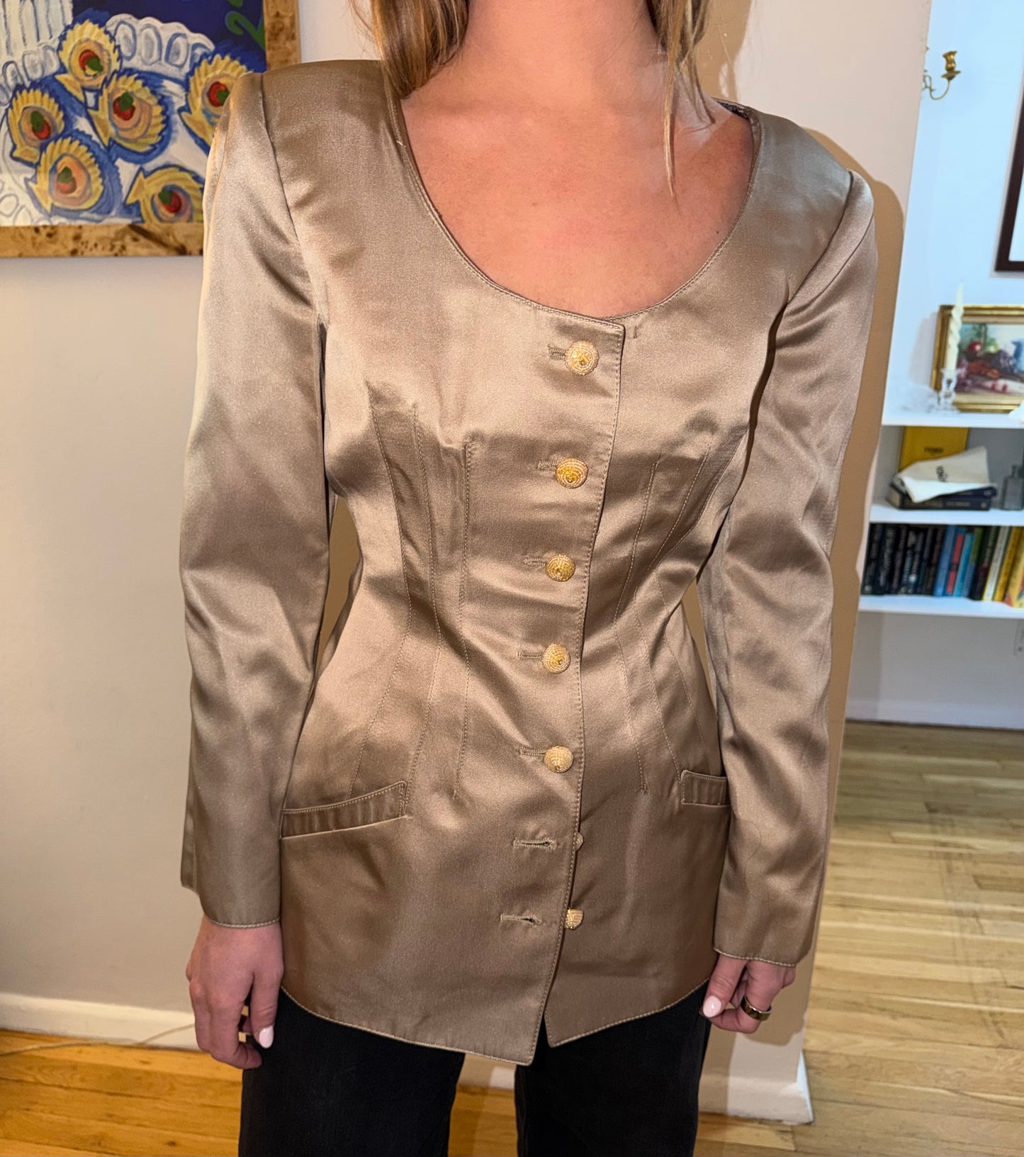 Silk Valentino Blazer and Skirt set size 12