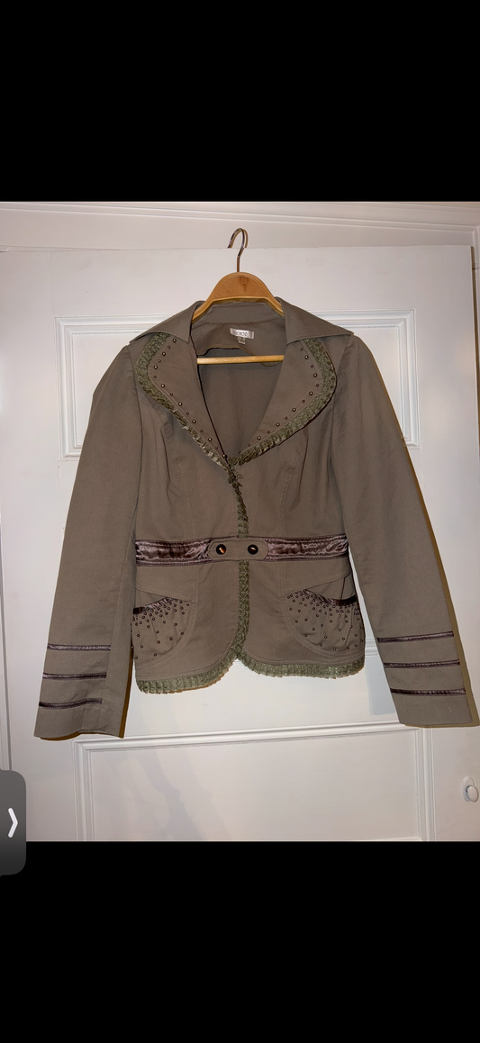 Green Cache lace corset jacket - TUV #009089