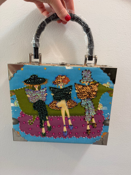 Fashion ladies vintage cigar box purse - TUV #456789
